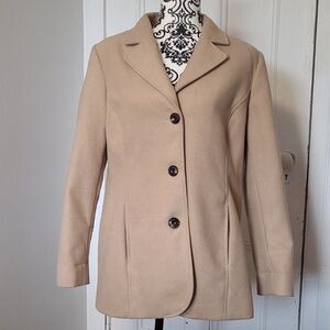 Chico's blazer jacket camel fully lined Size L